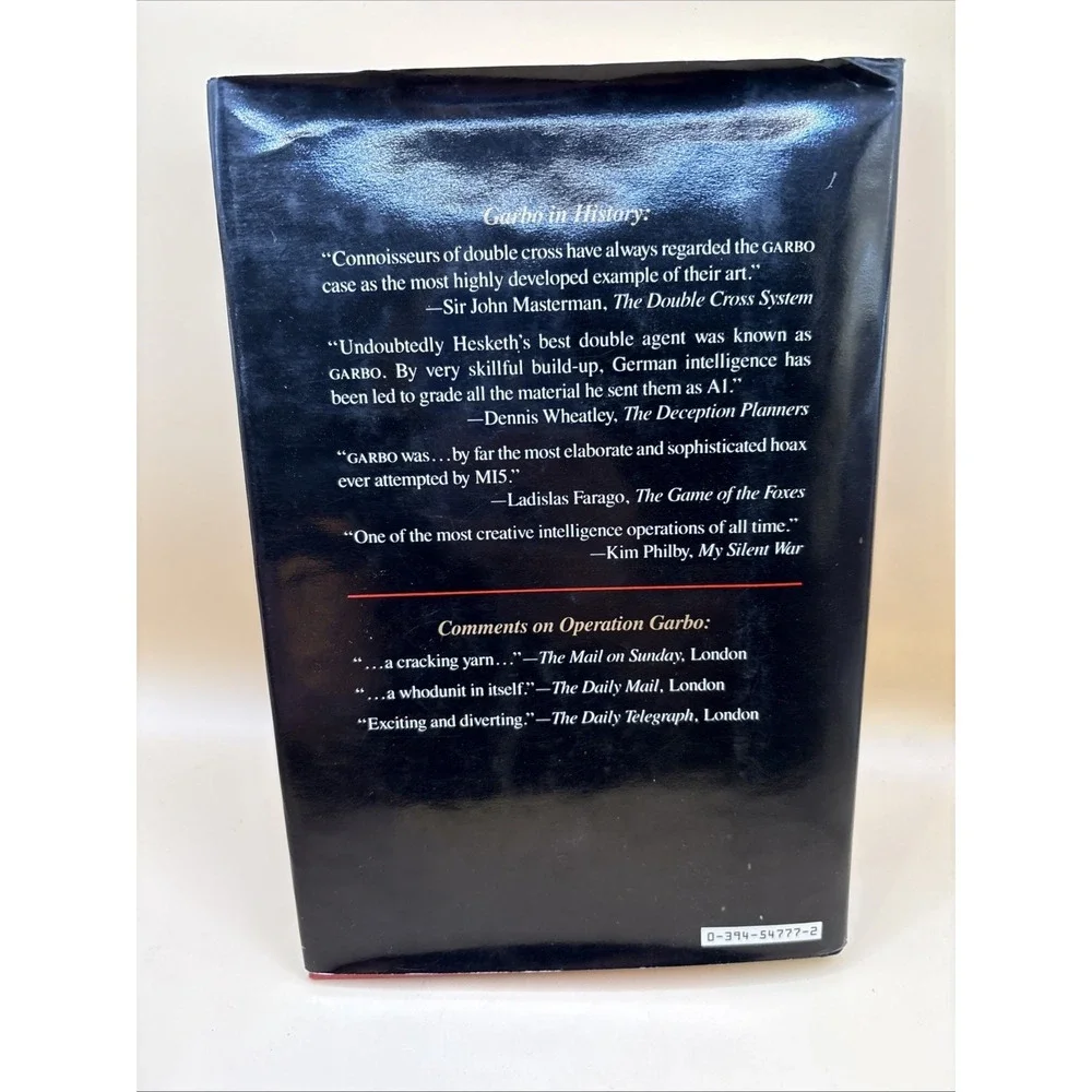 Operation Garbo: The Personal Story…Juan Pujol HC/DJ 1st American Ed 1985